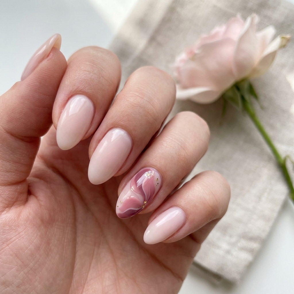 Rose Petal February Nail Ideas