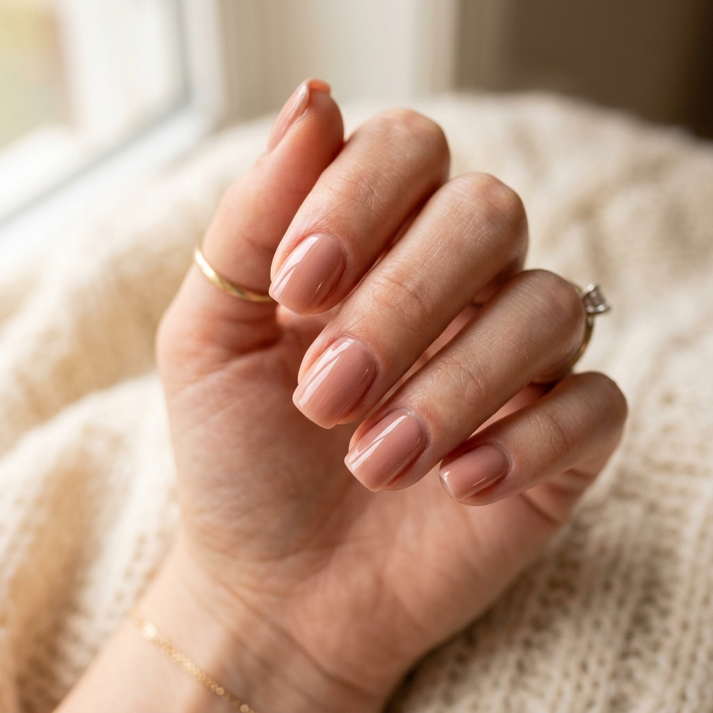30 Valentines Nails Ideas to Fall in Love With 28 Rosy Nude Nail Ideas
