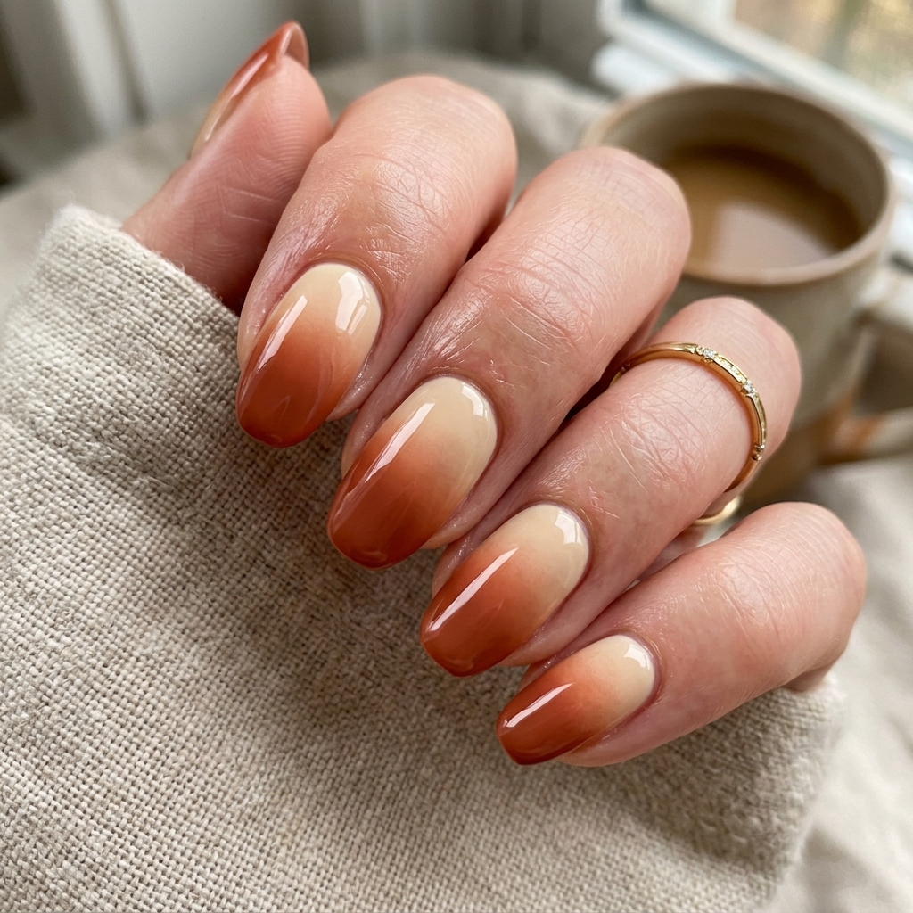 30 November Nails Inspo: Thanksgiving Ready Manicures You'll Love 9 Rust Orange November Nails Ideas