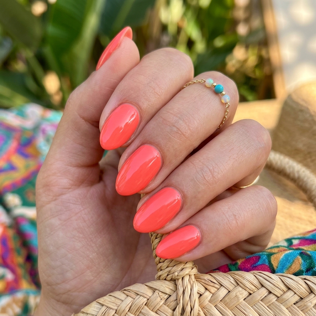 Short Almond Nails Ideas: 30 Elegant Ways to Style a Practical Shape 30 Summer Short Almond Nail Idea