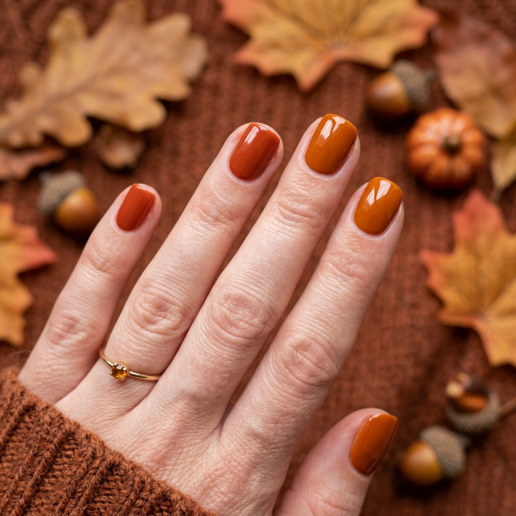 Seasonal Short Gel Nail Ideas