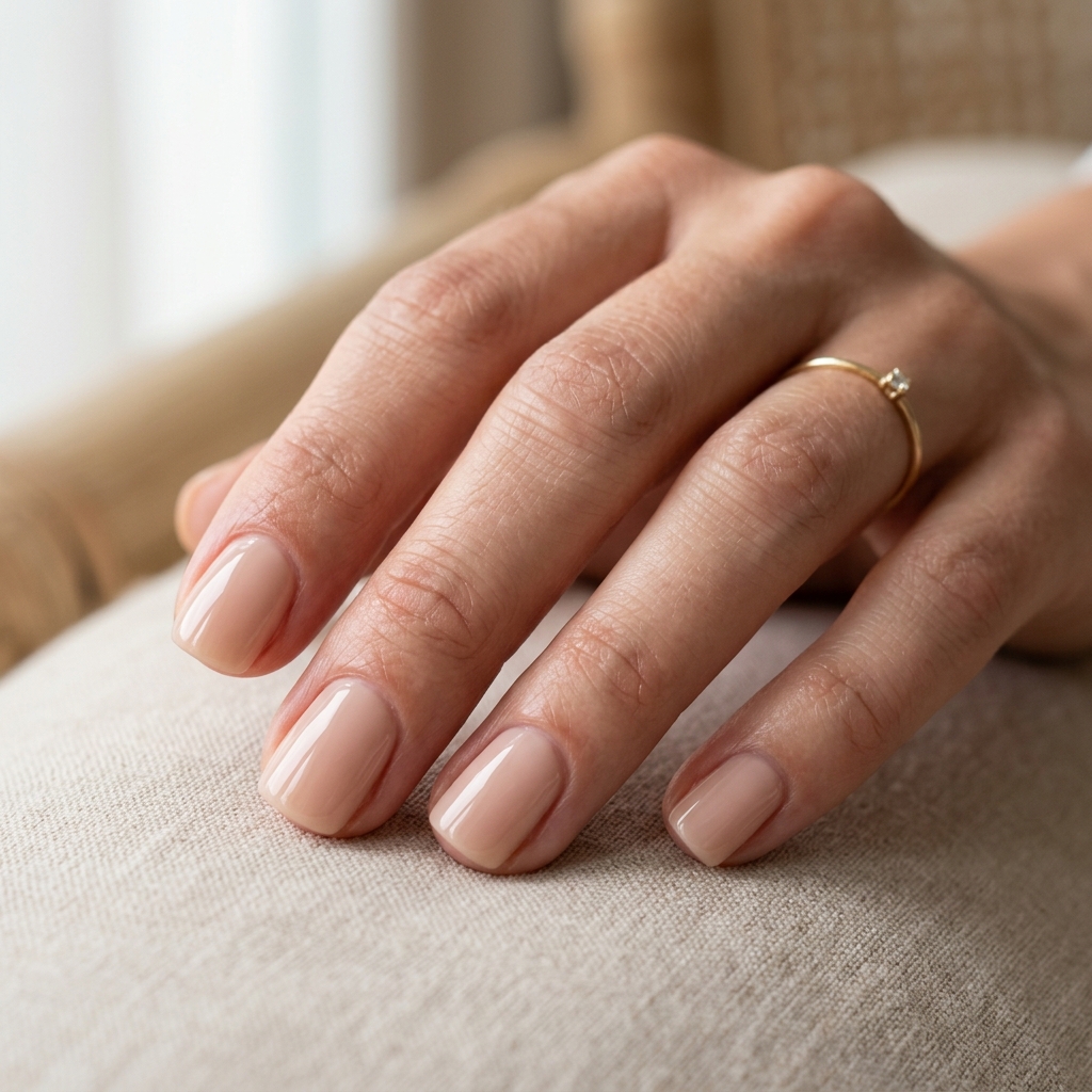 Nude Short Gel Nails Ideas