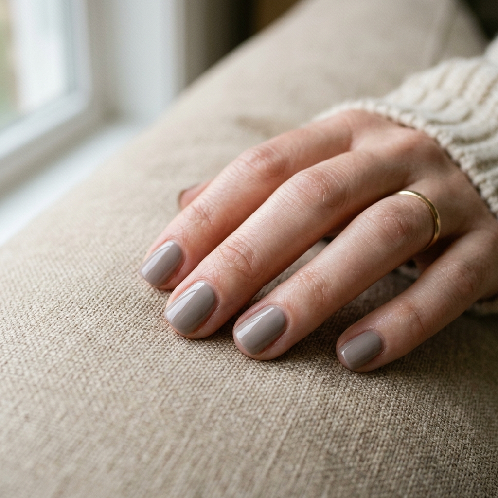 Simple Short Nails Ideas: 30 Creative Looks to Inspire Your Next Manicure 14 Neutral Tone Short Nails Idea