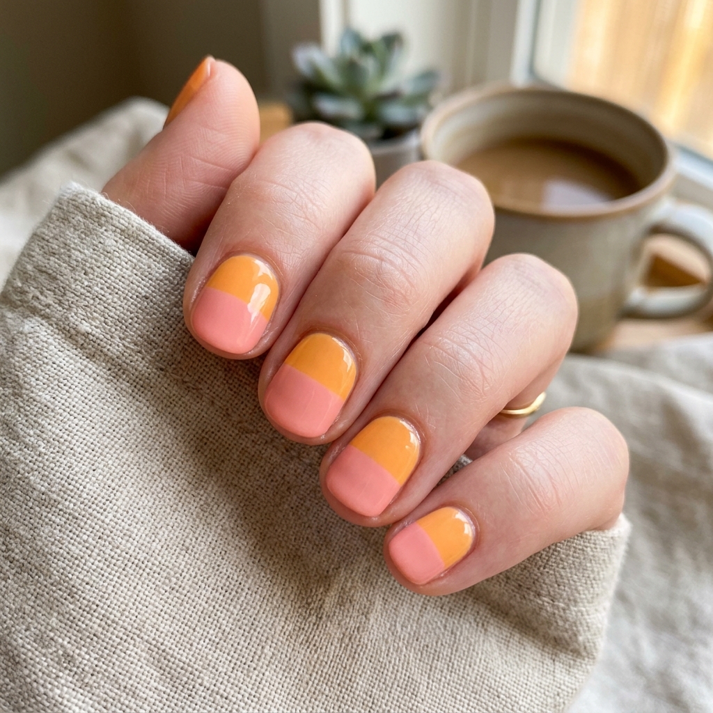 30 Pink and Orange Nails Ideas 27 Short Pink and Orange Nails Ideas