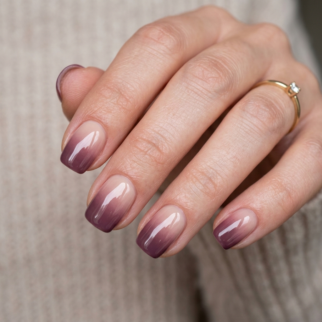Short Acrylic Nails Round Up: 30 Stylish Looks for Every Nail Shape 24 Short Ombre Acrylic Nails Ideas