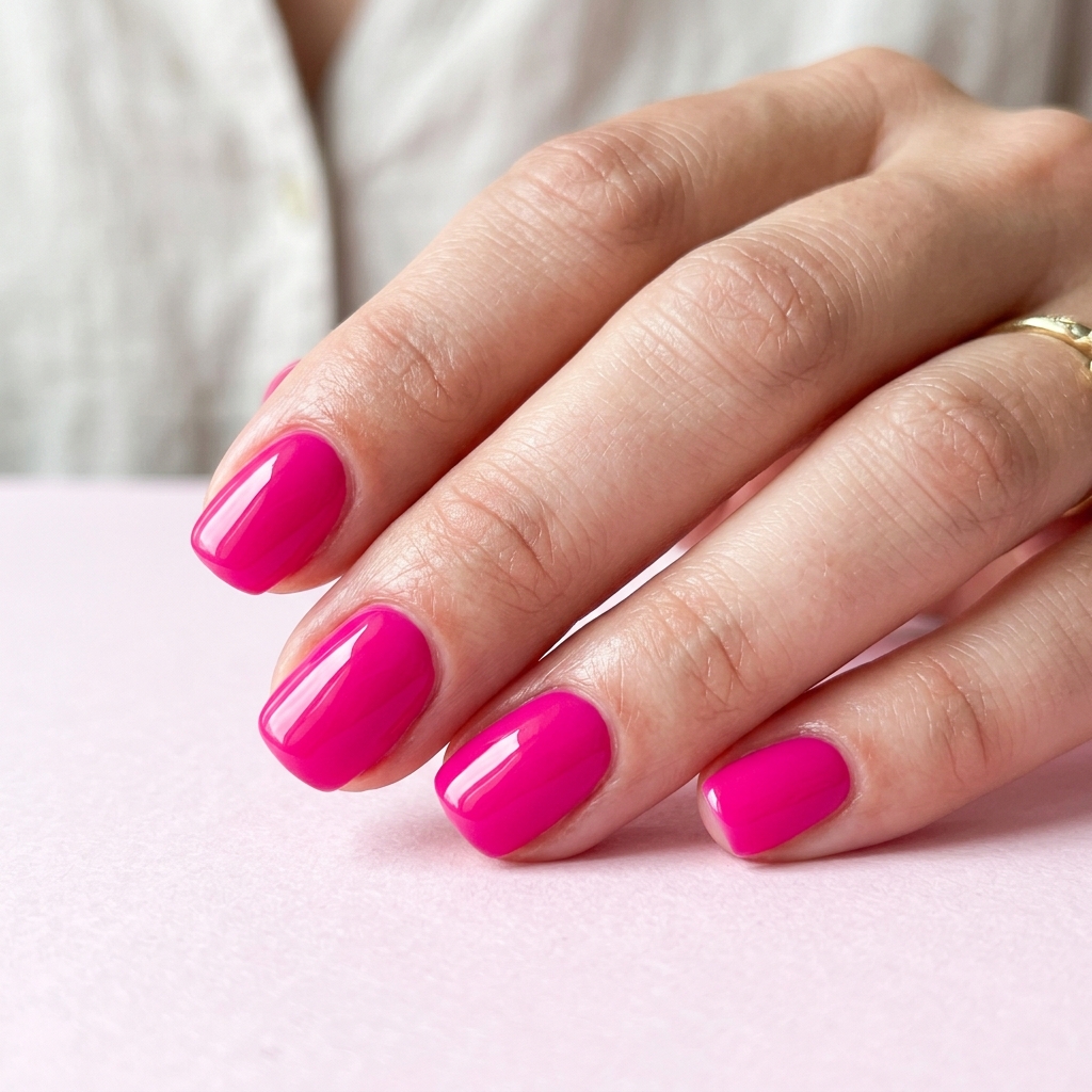 Short Acrylic Nails Round Up: 30 Stylish Looks for Every Nail Shape 29 Short Pink Acrylic Nails Ideas
