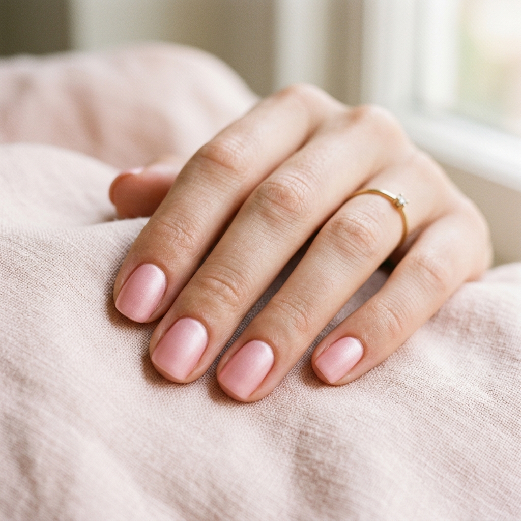Simple Short Nails Ideas: 30 Creative Looks to Inspire Your Next Manicure 5 Soft Pink Simple Short Nails Idea