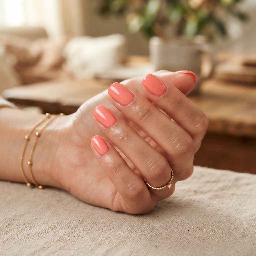 30 Pastel Spring Nails Ideas You'll Want to Pin Now 17 Soft Coral Nail Ideas