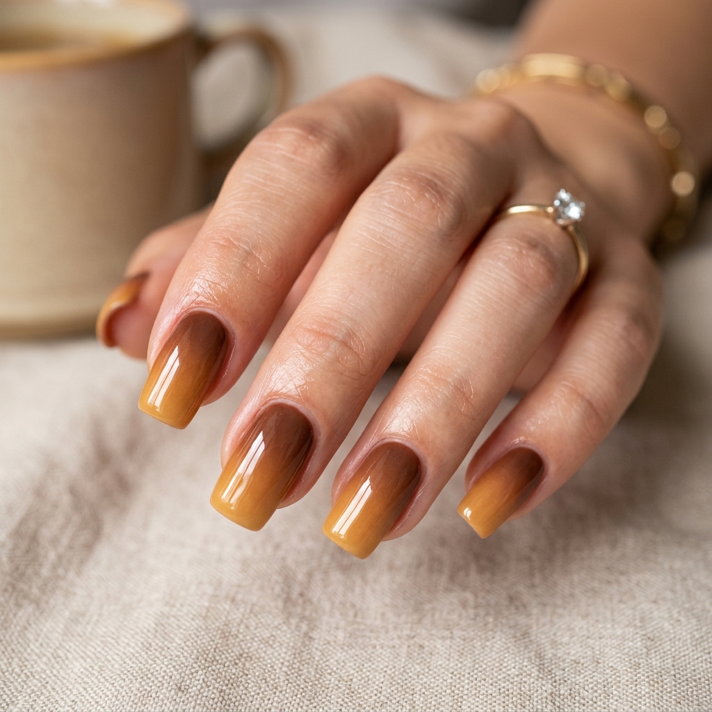 Toasted Caramel Ombre Nails 202607121855
