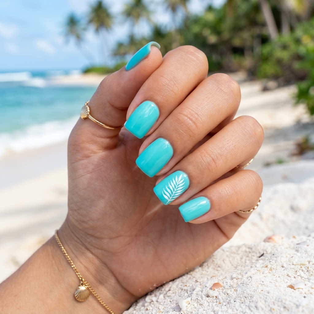 Tropical Simple Summer Nail Designs Ideas
