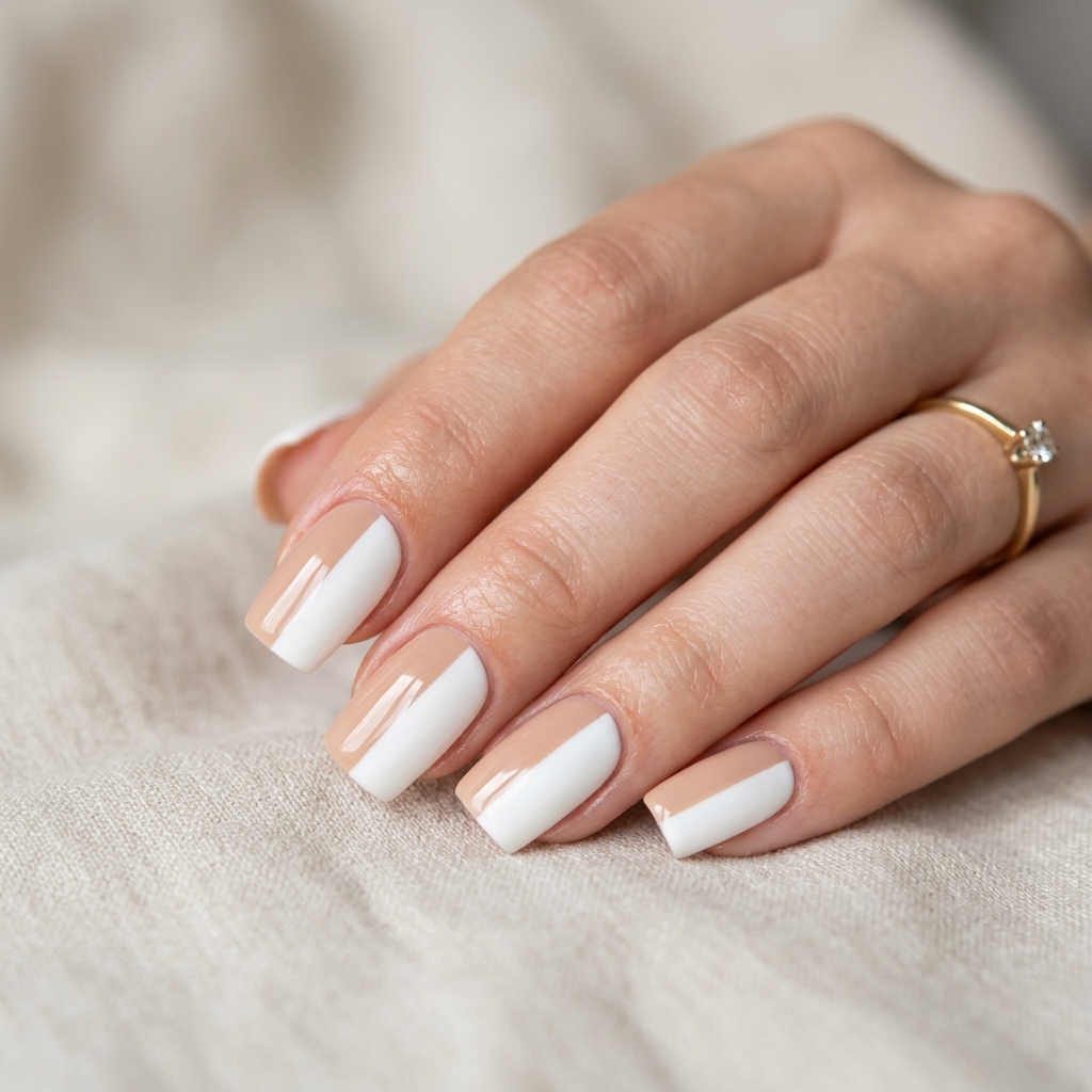 Simple Acrylic Nails Ideas: 30 Creative Looks You'll Love 16 Two Tone Simple Acrylic Nail Ideas