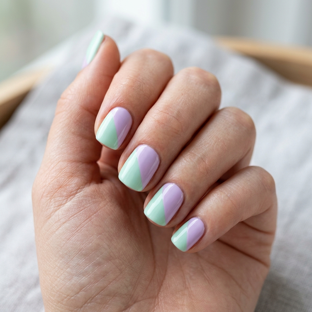 Two Tone Nail Idea