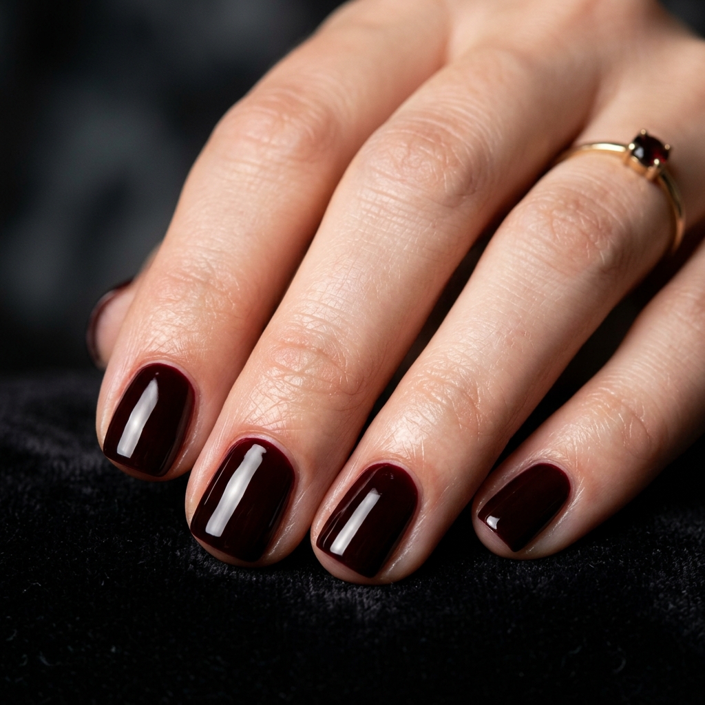 From Wine to Wine to Burgundy: 30 Dark Red Nails Ideas for Every Vibe 13 Vampy red nails dramatic finish 202607122017