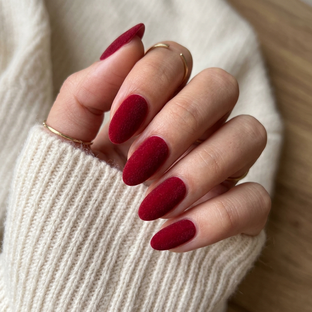 Velvet Red Nail Ideas