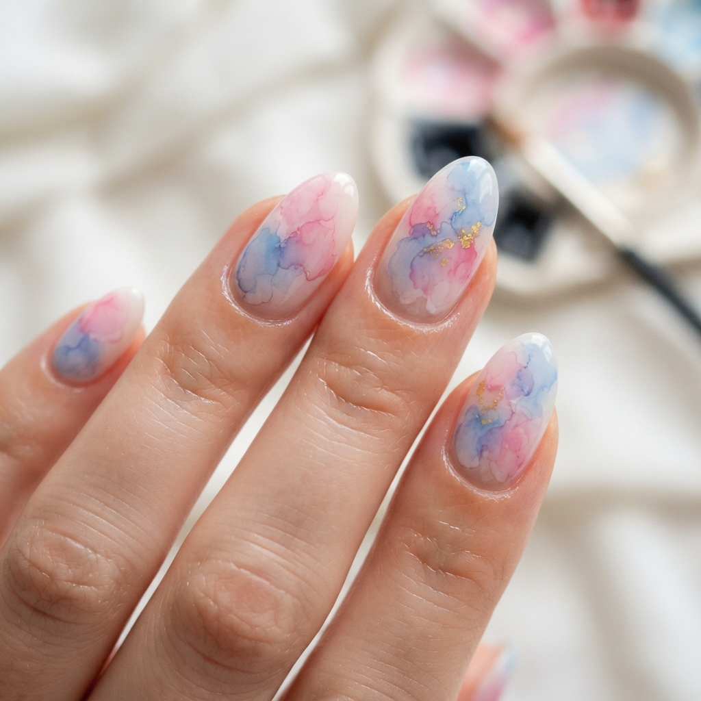 30 Simple Nail Art Ideas to Spark Your Creativity 25 Watercolor Nail Art Ideas