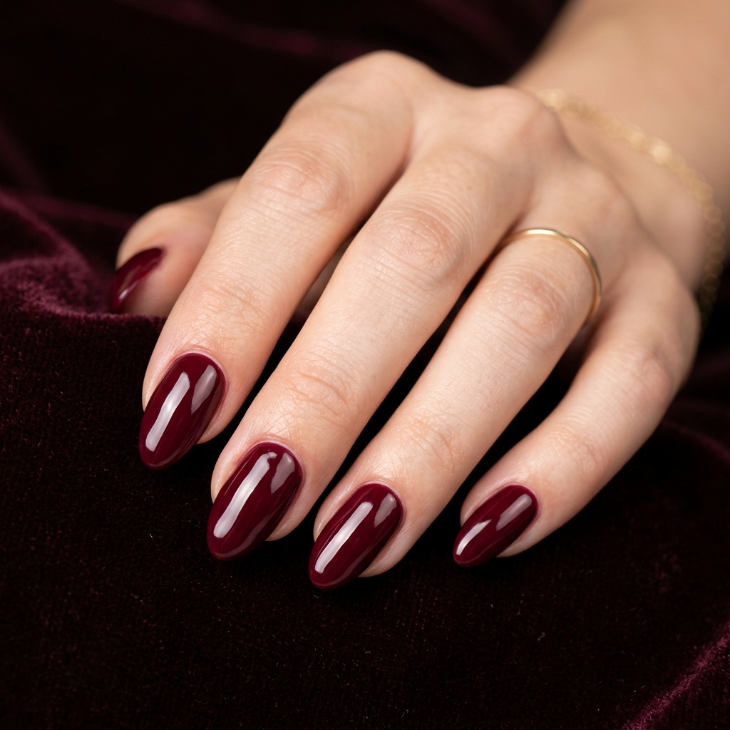 30 November Nails Inspo: Thanksgiving Ready Manicures You'll Love 19 Wine Red November Nails
