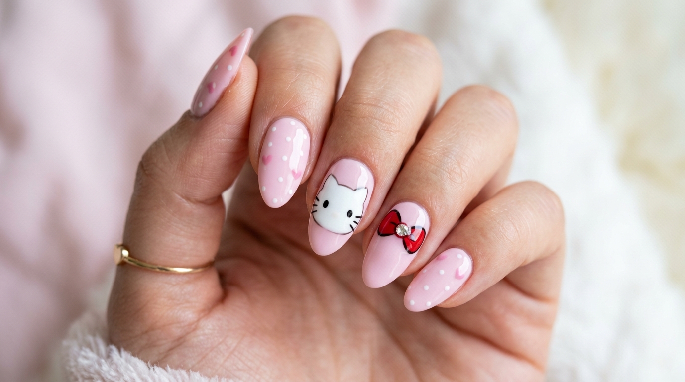 hello kitty nails