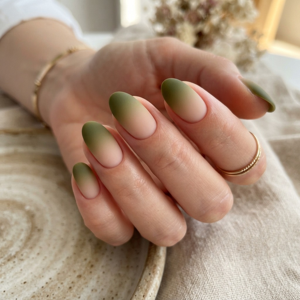 Olive to Nude Ombre Ideas