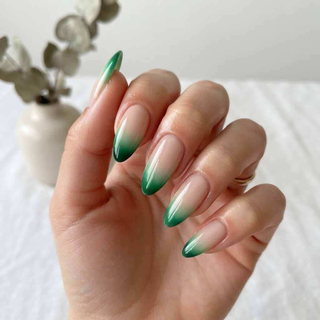 Green French Ombre Ideas