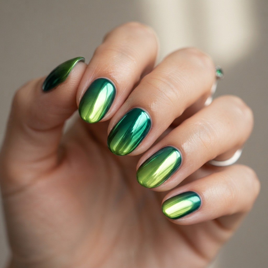 Chrome Green Gradient Ideas