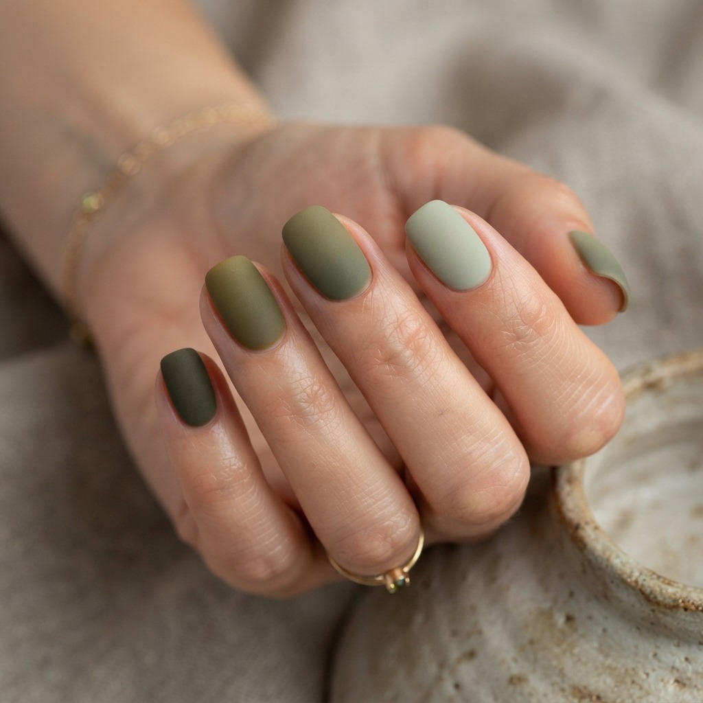 Khaki Green Ombre Ideas