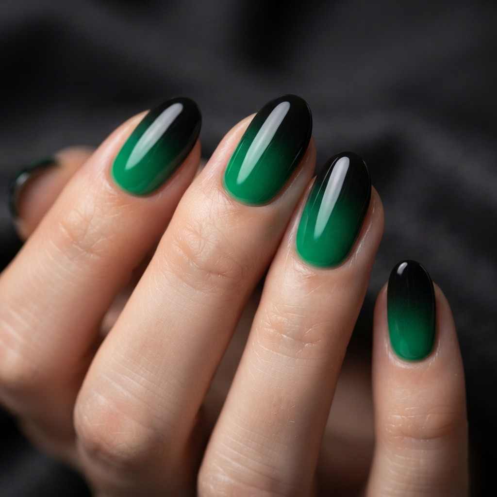 Green to Black Ombre Ideas
