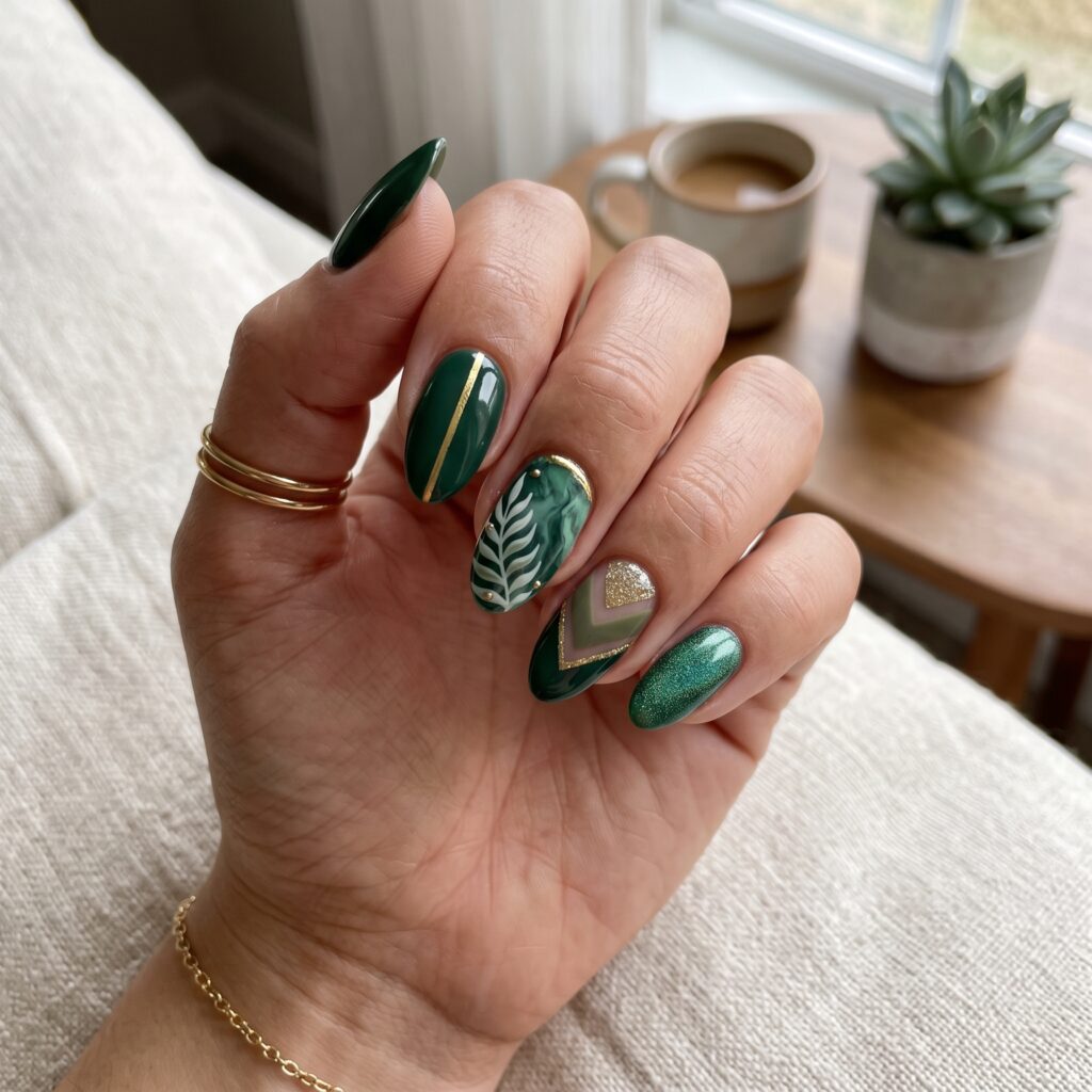 Green nail art 2K 202608021940 1