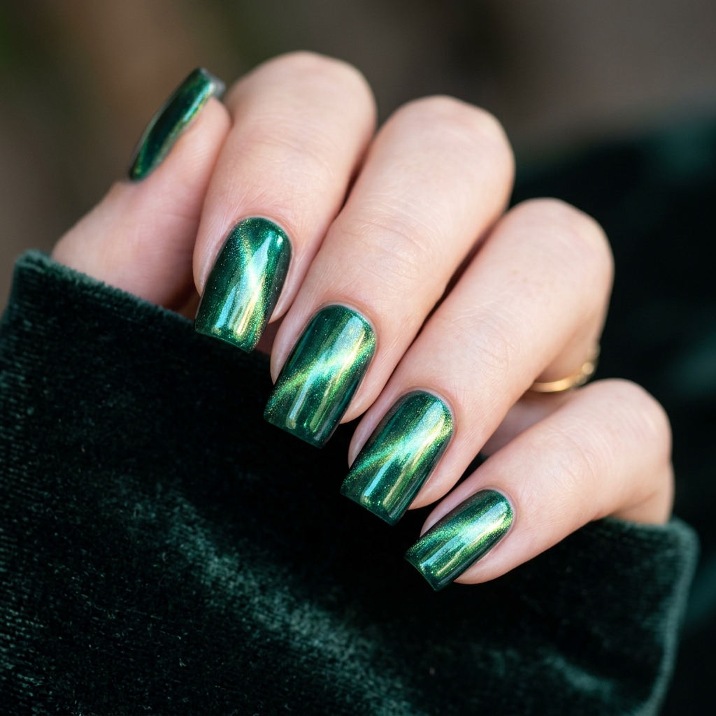 Chrome Cat Eye Nail Design Ideas