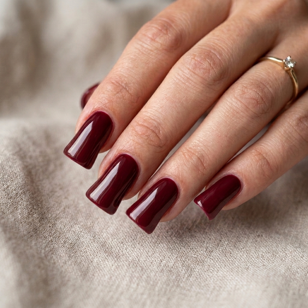 Coffin Blend Short Duck Nails Idea