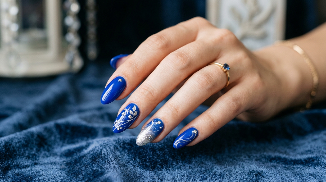 Royal Blue Nails