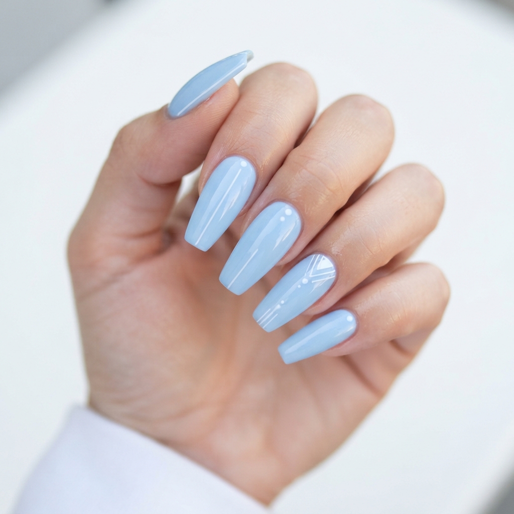 Cute Acrylic Nails Ideas: 30 Creative Looks to Inspire Your Next Manicure 24 Baby Blue Nail Ideas