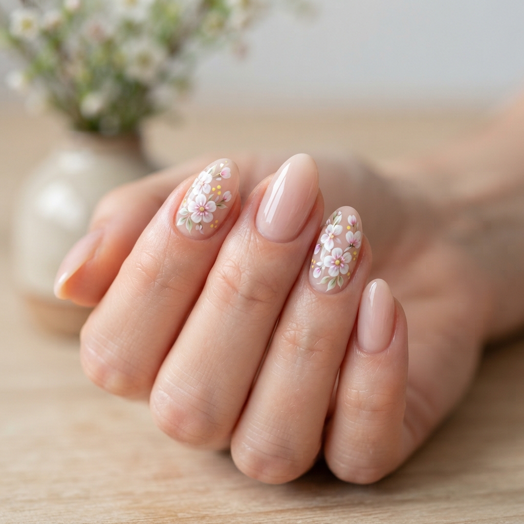 30 Spring Summer Nails Ideas That Bring Your Creativity to Life 4 Floral Spring Nails Ideas
