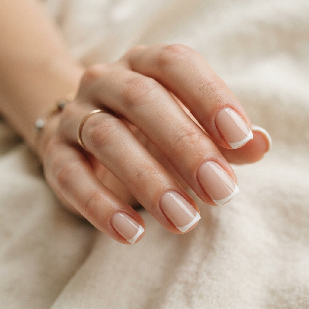 30 Short White Nails Ideas to Try This Season 3 White French Tip Nail Ideas