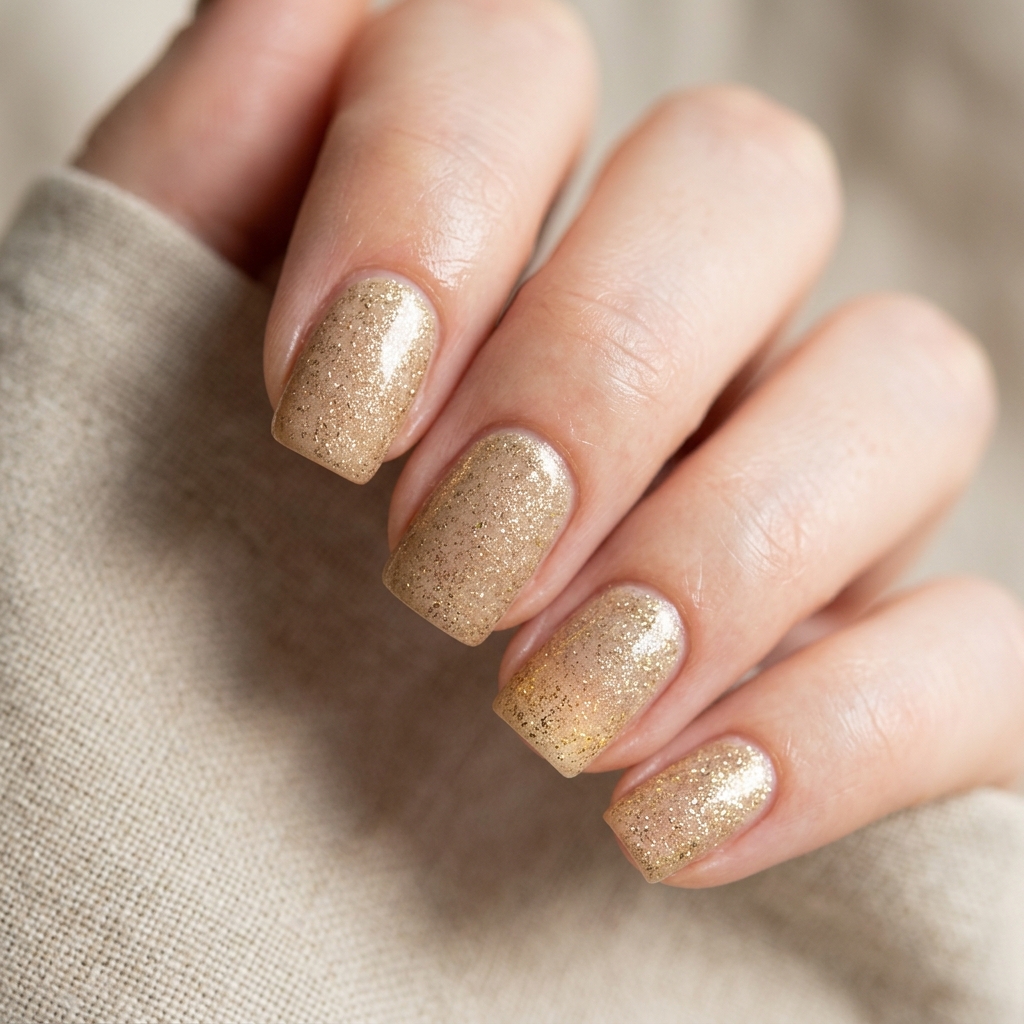 30 Tropical Vacation Nails Ideas: Your Ultimate Inspiration Guide 14 Golden Sand Nail Ideas