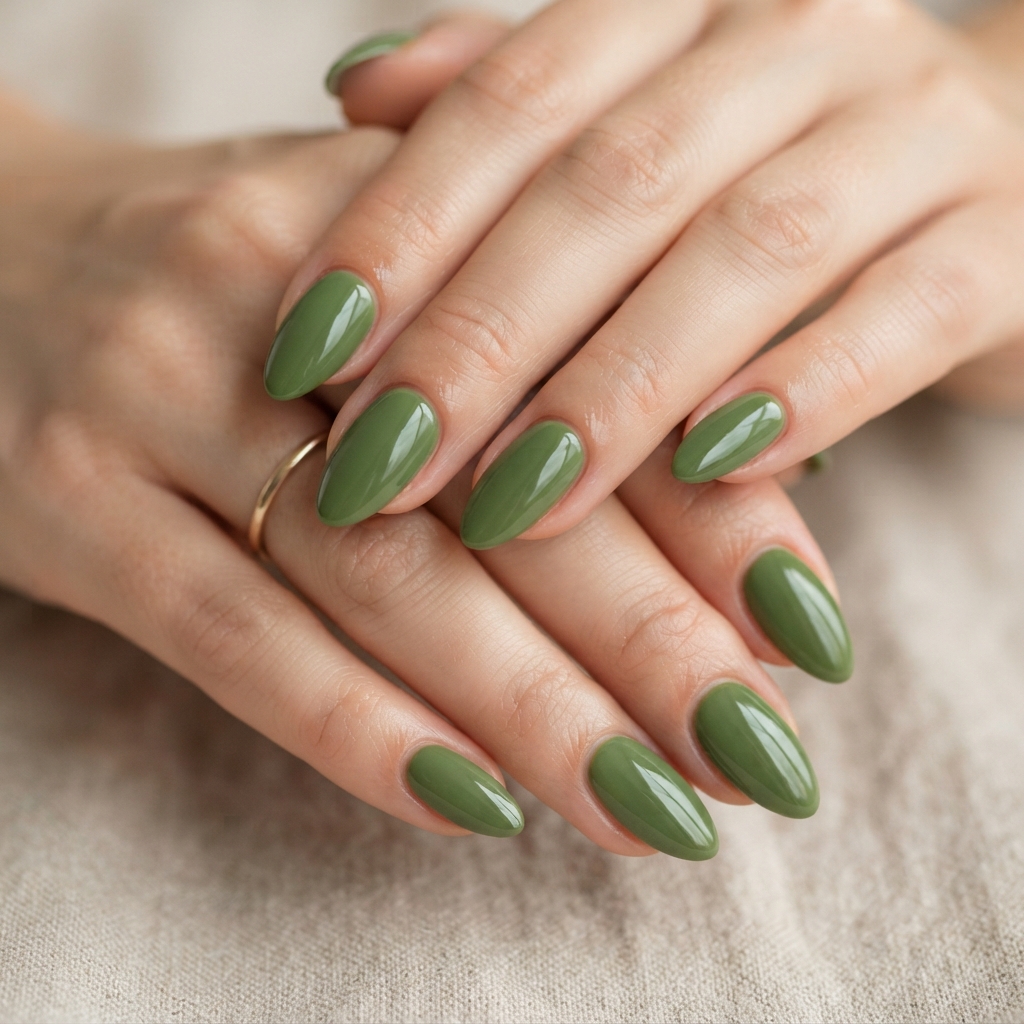 30 Matcha Nails Ideas That Bring Out Your Creative Side 14 Matcha Almond Nails Ideas