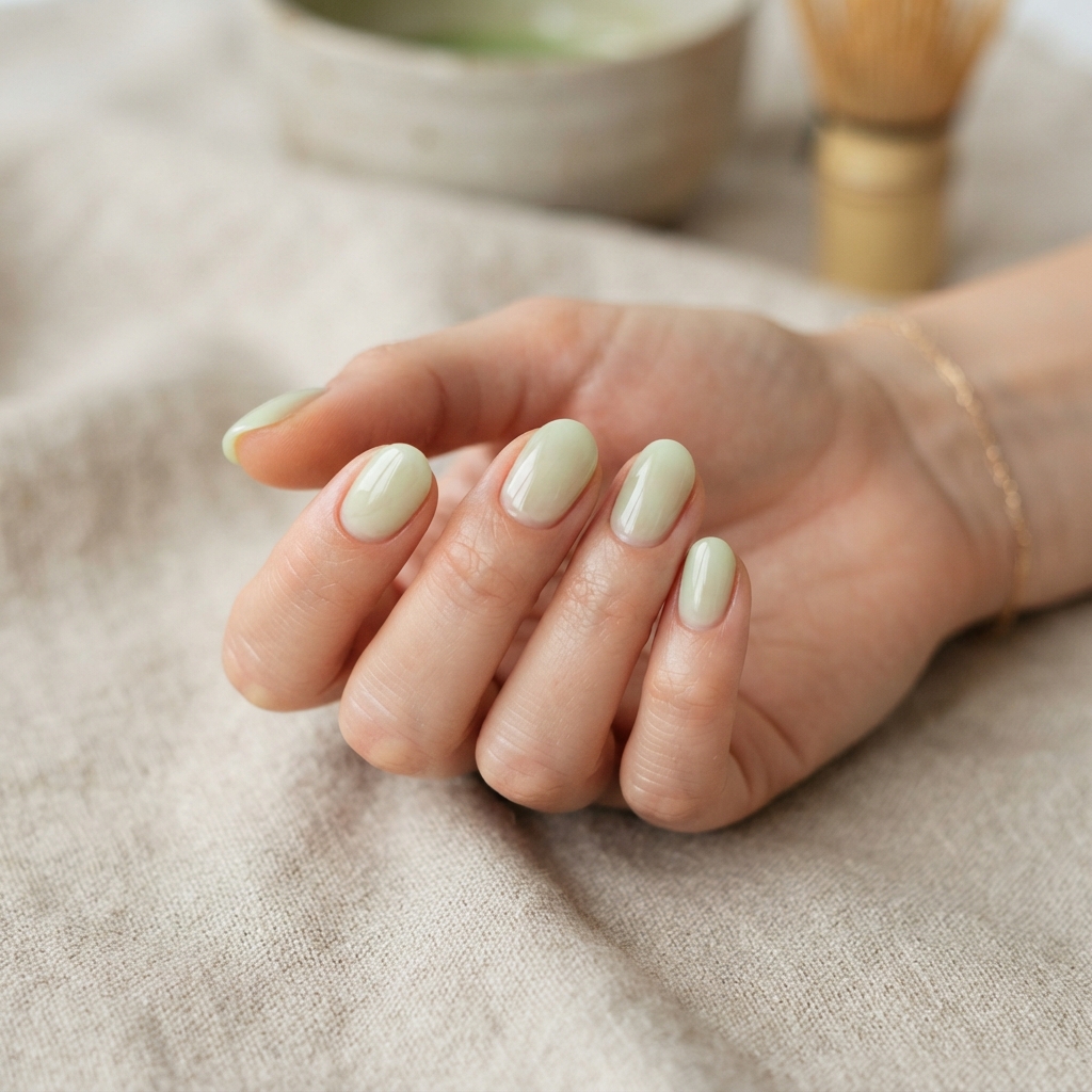 30 Matcha Nails Ideas That Bring Out Your Creative Side 4 Matcha Milk Nails Ideas