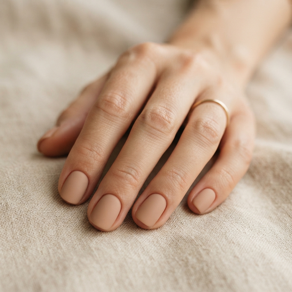 Best 30 Short Fall Nails Ideas for every mood and season 5 Matte Nude Nails Ideas
