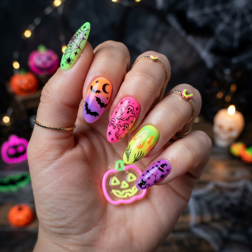 30 Cute Halloween Nails Ideas: Spooky, Fun & Adorable Nail Designs 31 Cozy Autumn Halloween Nail Ideas