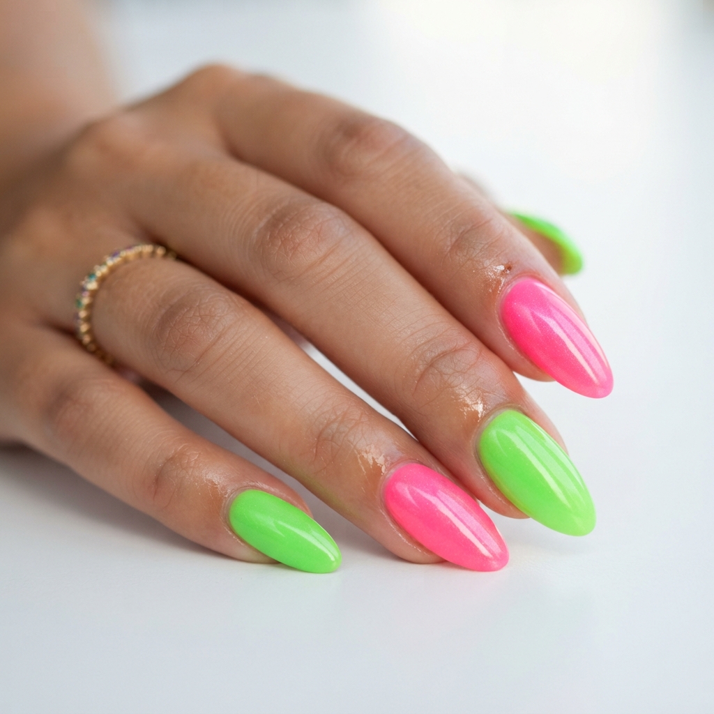 Cute Acrylic Nails Ideas: 30 Creative Looks to Inspire Your Next Manicure 30 Neon Pop Nail Ideas