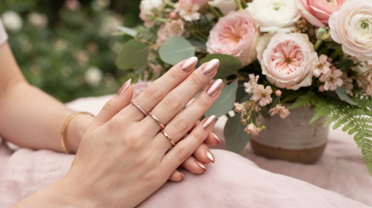 Rose Gold Nails