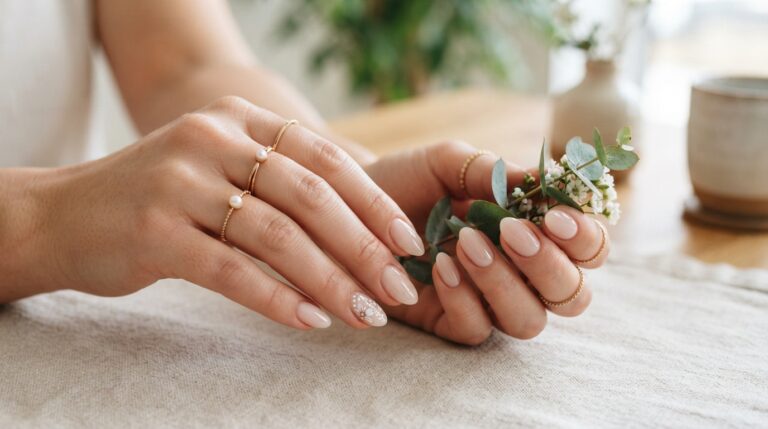 Short Almond Acrylic Nails