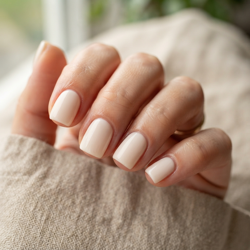 30 Short White Nails Ideas to Try This Season 18 Soft Short White Nail