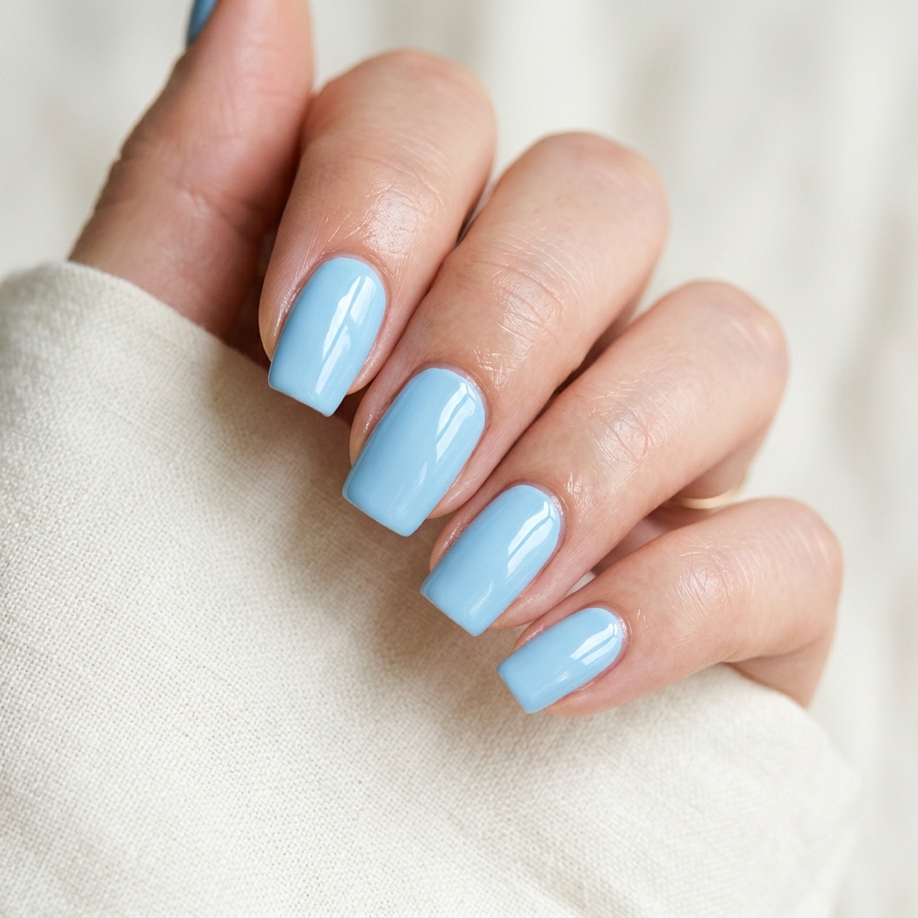 30 Spring Summer Nails Ideas That Bring Your Creativity to Life 22 Sky Blue Nails Ideas