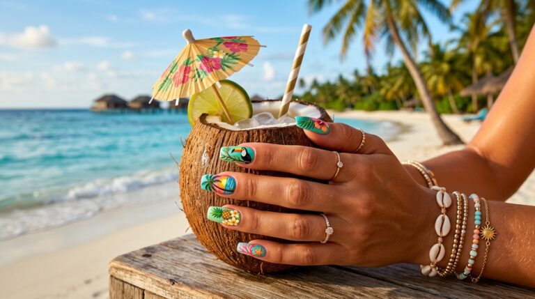 Tropical Vacation Nails