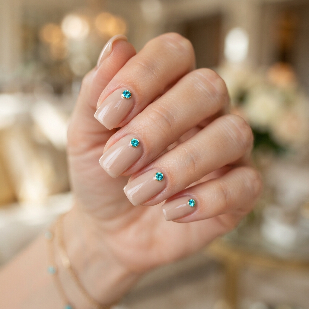 June Nails Ideas: 30 Fresh Looks to Try This Summer 25 Turquoise Gem June Nails Idea