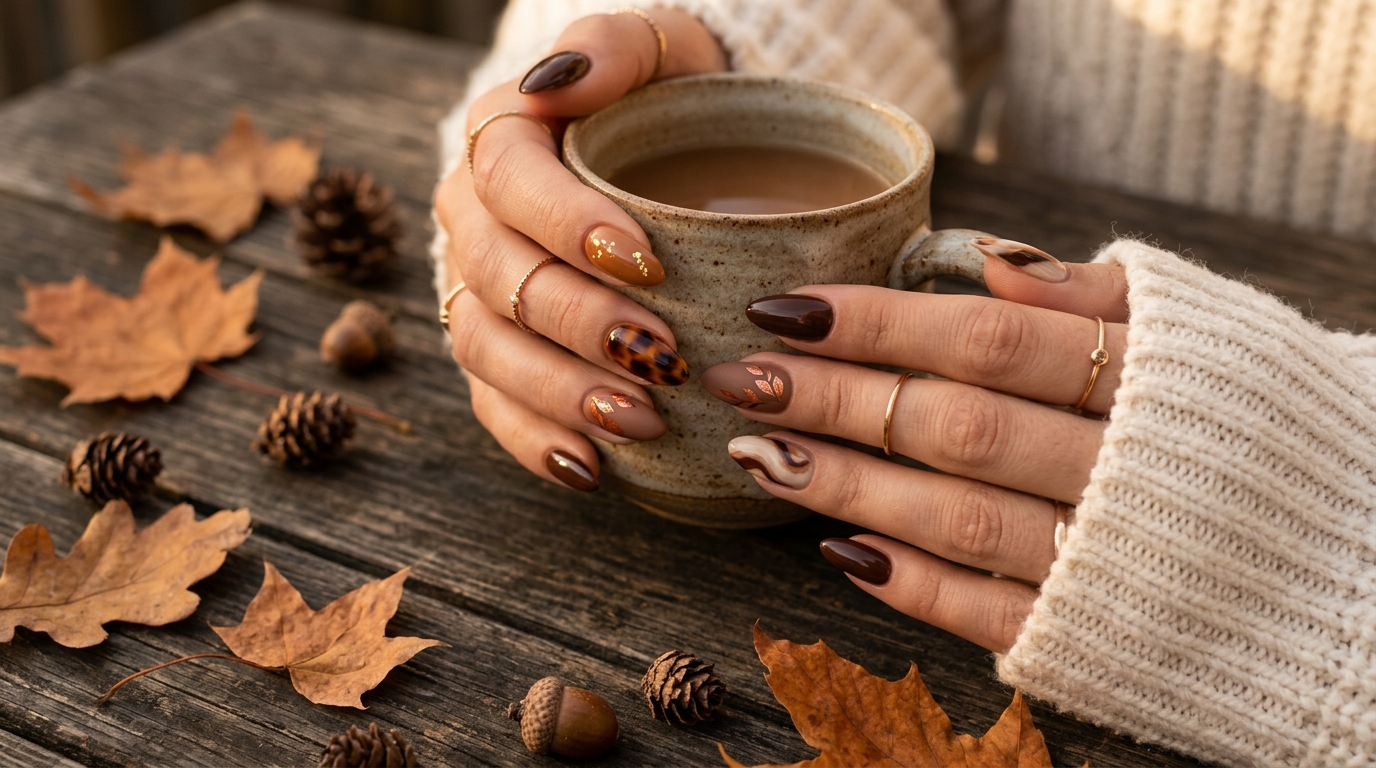 Brown Fall Nails