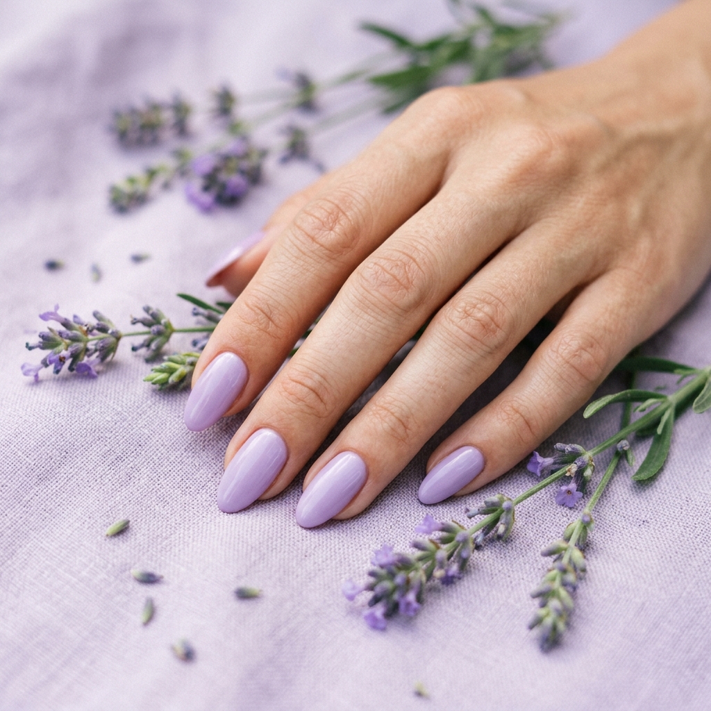 30 Solid Color Nails Ideas for a Fresh, Stylish Look 19 Lavender Solid Color Nails Ideas