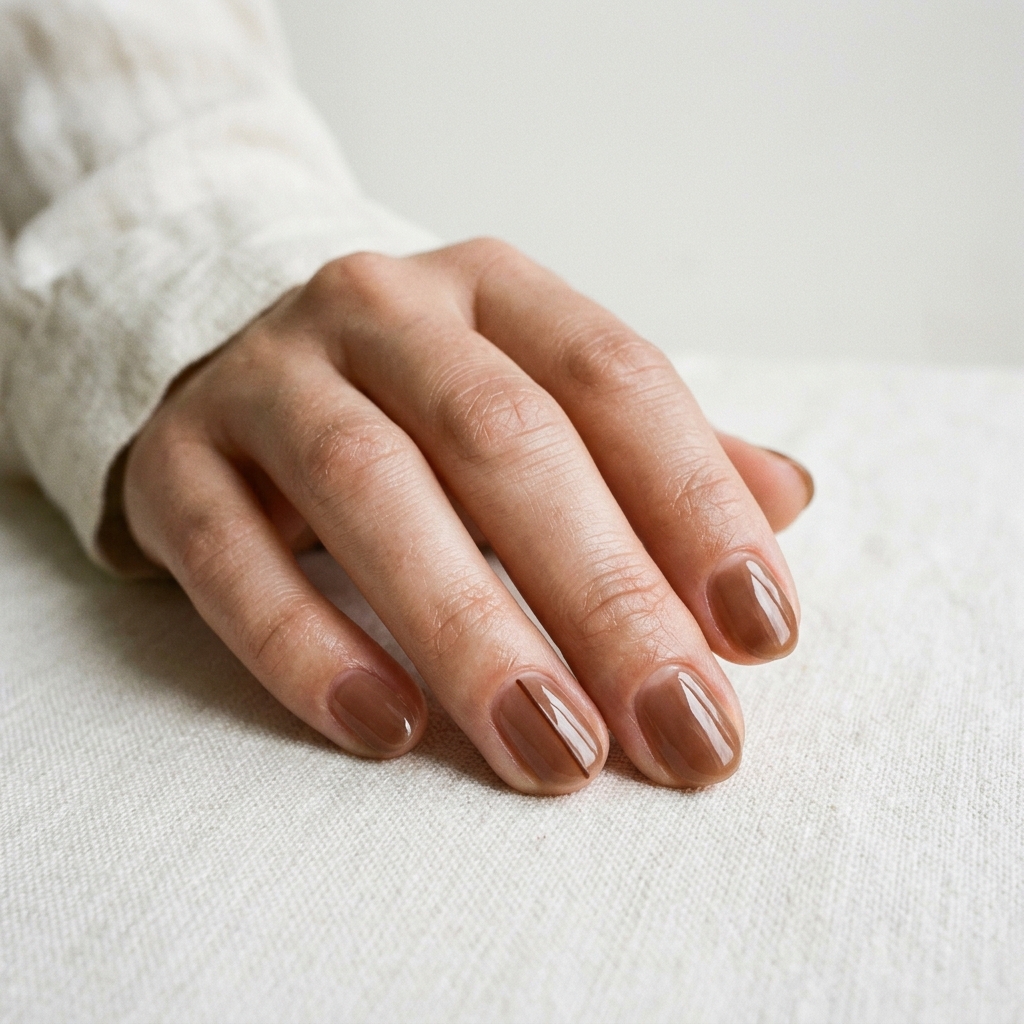 Minimalist Brown Nail Ideas