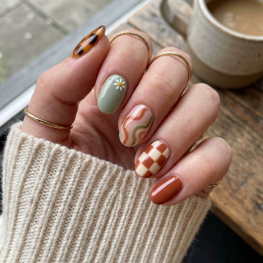 30 Short oval nails ideas: Creative Designs to Inspire Your Next Manicure 30 Mix and Match Accent Short Oval Nails Ideas
