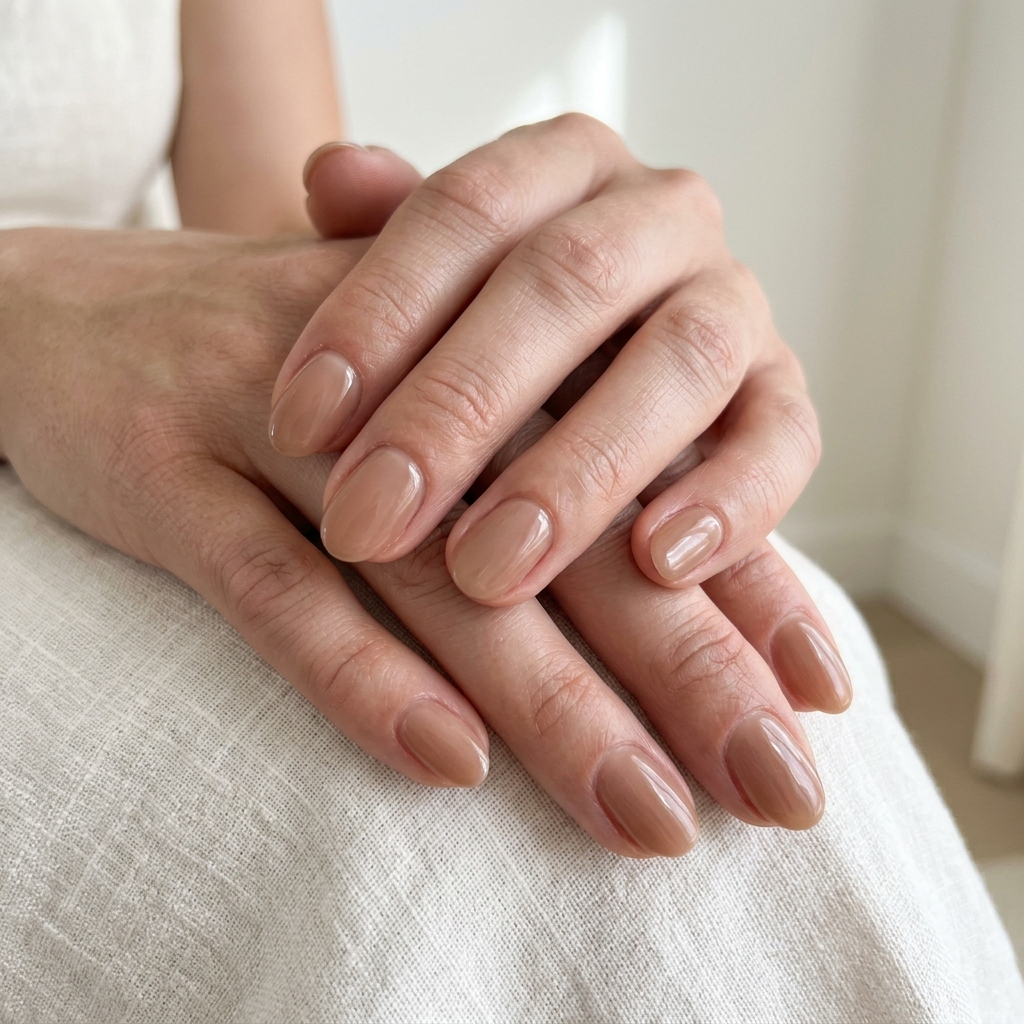 Nude Brown Nail Ideas